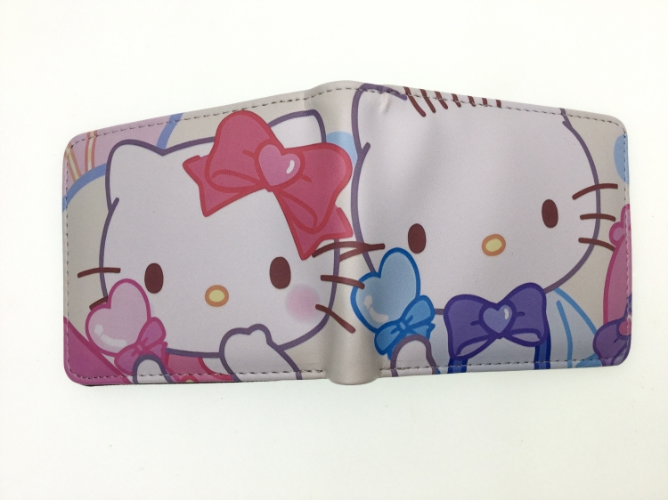 Hello Kitty Anime two fold  Short wallet 11X9.5CM 60G  B-1789