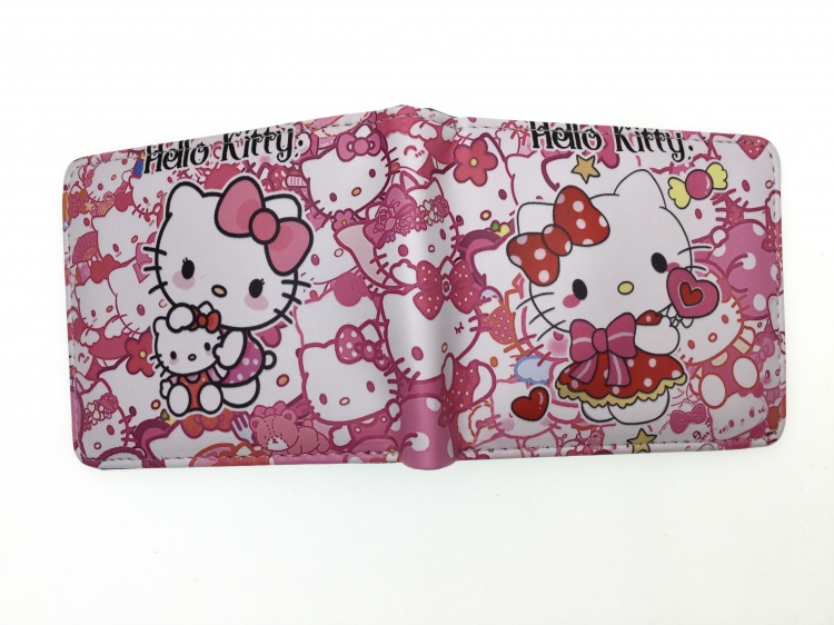 Hello Kitty Anime two fold  Short wallet 11X9.5CM 60G  B-1793