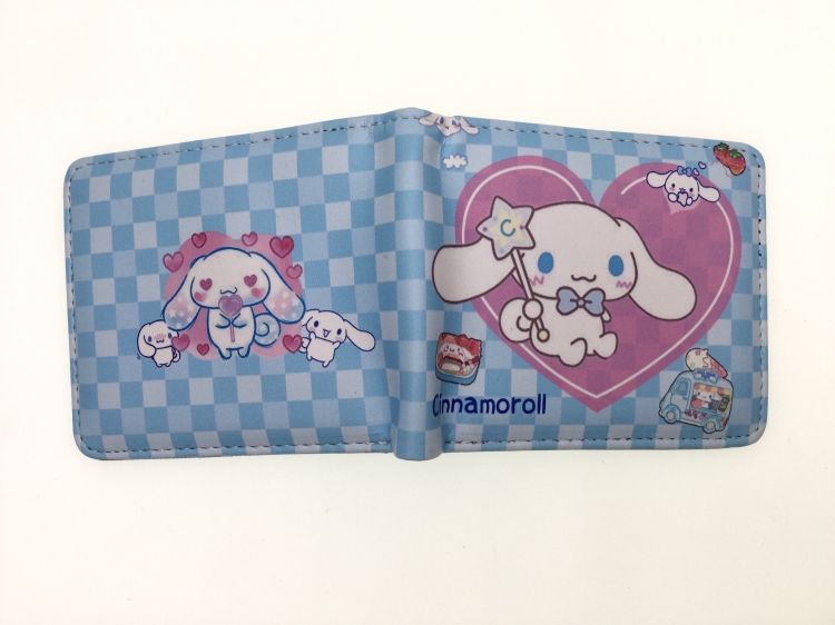 Cinnamoroll Anime two fold  Short wallet 11X9.5CM 60G B-1802