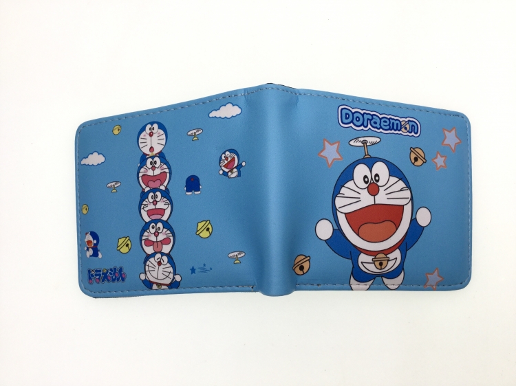 Doraemon Anime two fold  Short wallet 11X9.5CM 60G  B-1781