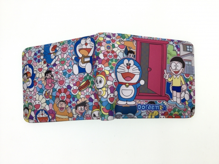 Doraemon Anime two fold  Short wallet 11X9.5CM 60G  B-1782