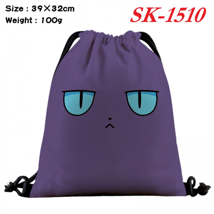 Card Captor Sakura cartoon Waterproof Nylon Full Color Drawstring Pocket 39x32cm  SK-1510