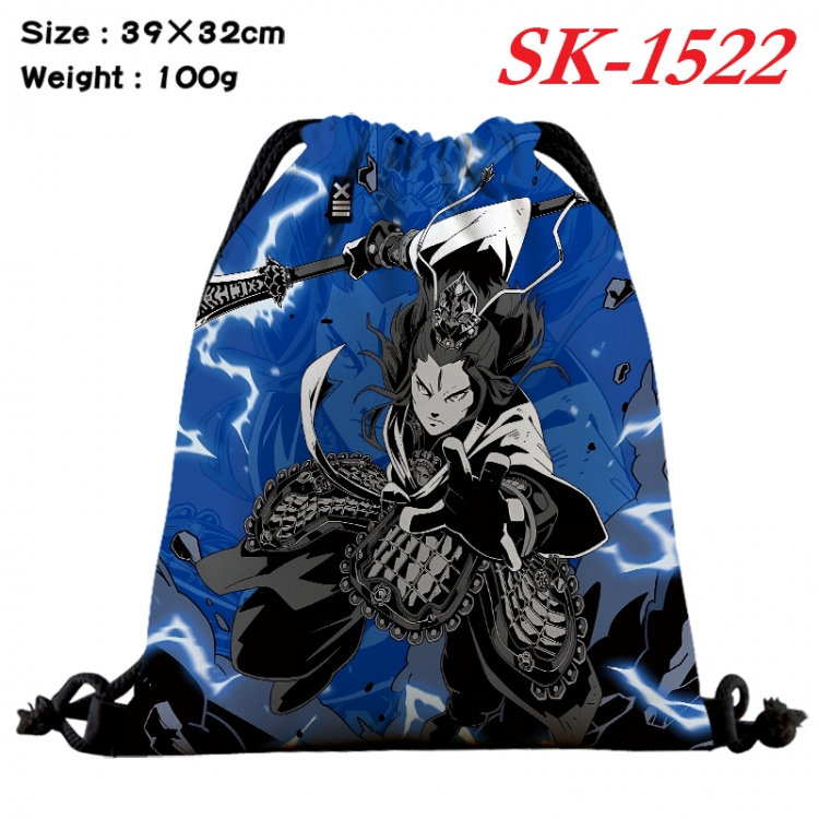 Black Myth cartoon Waterproof Nylon Full Color Drawstring Pocket 39x32cm SK-1522