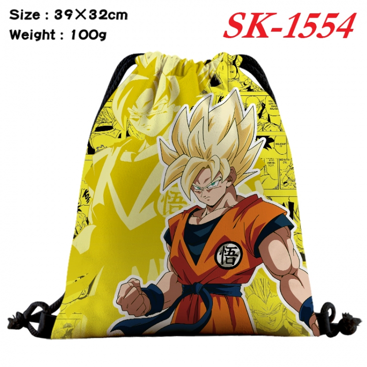 DRAGON BALL cartoon Waterproof Nylon Full Color Drawstring Pocket 39x32cm  SK-1554