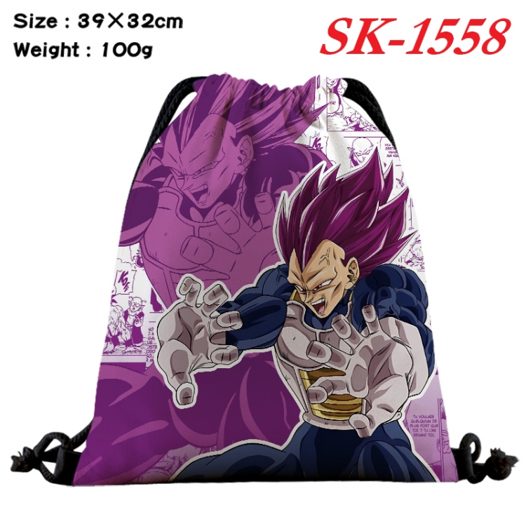 DRAGON BALL cartoon Waterproof Nylon Full Color Drawstring Pocket 39x32cm  SK-1558