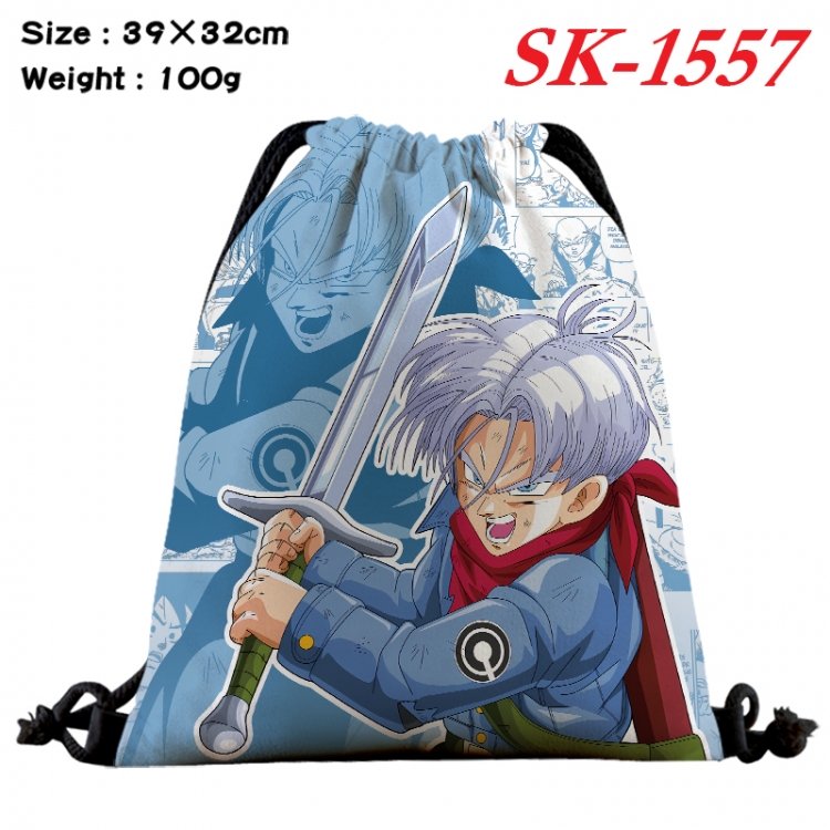 DRAGON BALL cartoon Waterproof Nylon Full Color Drawstring Pocket 39x32cm  SK-1557