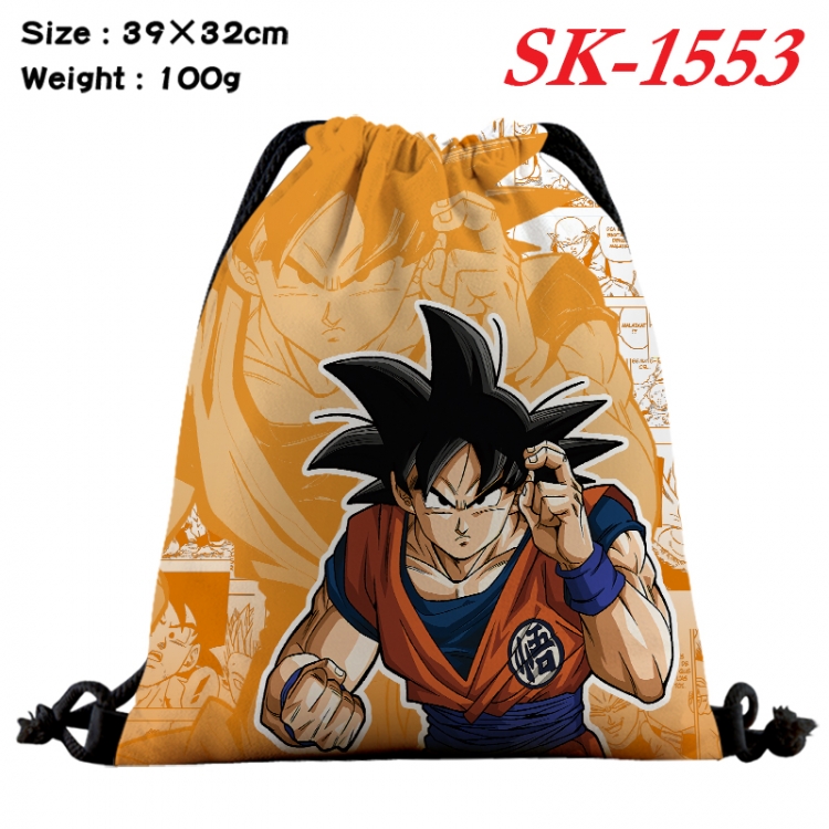 DRAGON BALL cartoon Waterproof Nylon Full Color Drawstring Pocket 39x32cm  SK-1553