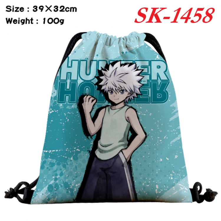 HunterXHunter cartoon Waterproof Nylon Full Color Drawstring Pocket 39x32cm  SK-1461