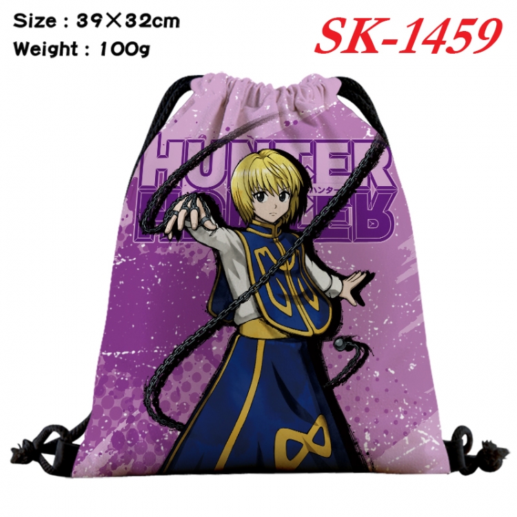 HunterXHunter cartoon Waterproof Nylon Full Color Drawstring Pocket 39x32cm SK-1459