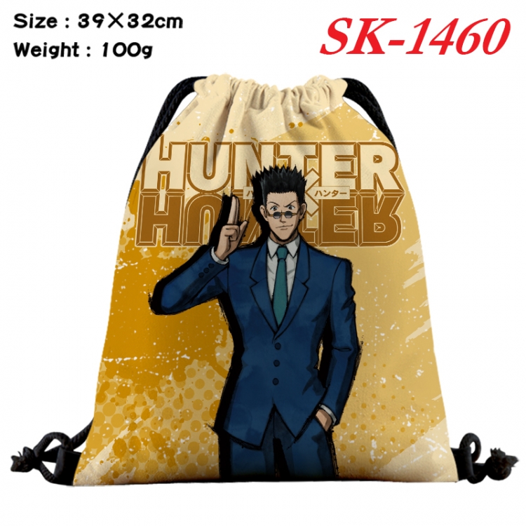 HunterXHunter cartoon Waterproof Nylon Full Color Drawstring Pocket 39x32cm  SK-1460