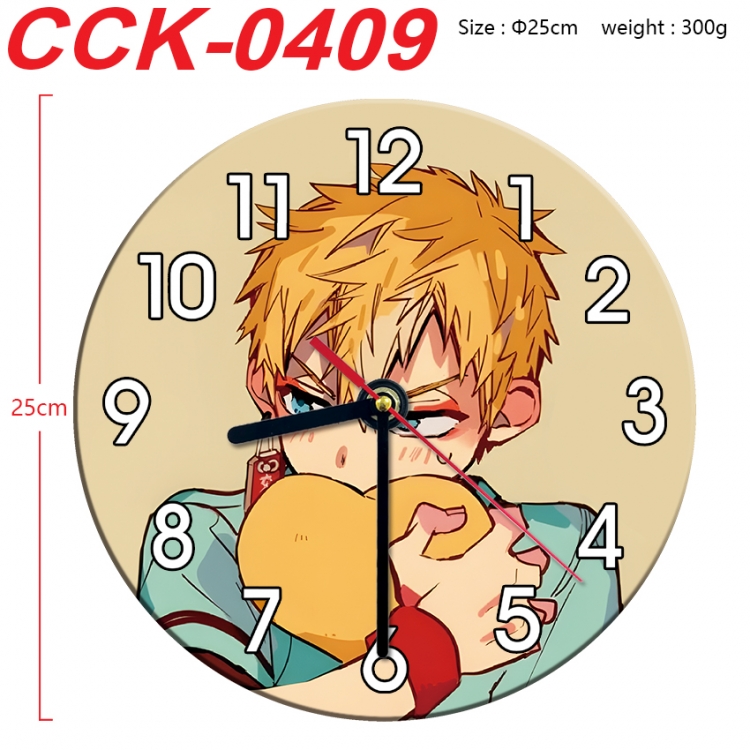 Toilet-bound Hanako-kun Anime peripheral printed full-color wall clock 25cm  CCK-0409