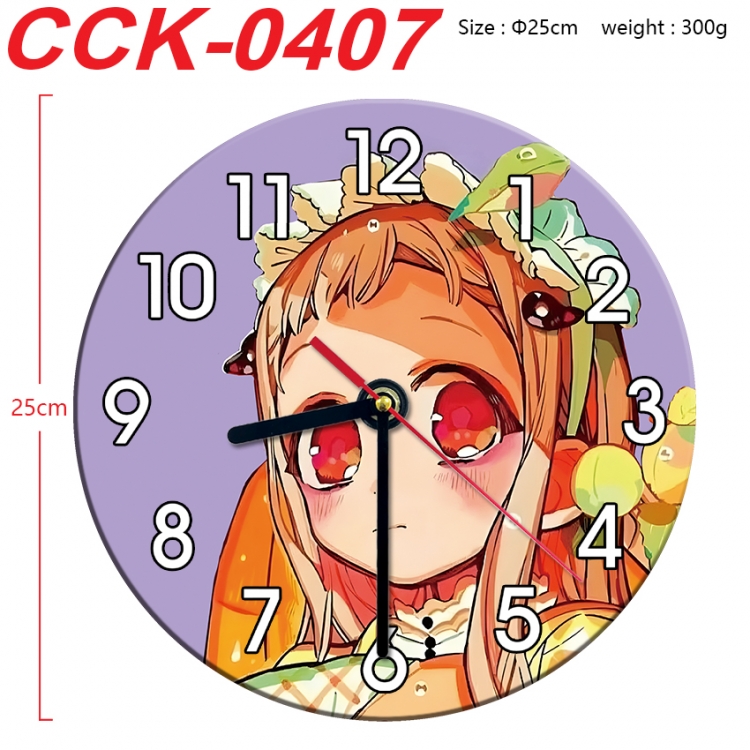 Toilet-bound Hanako-kun Anime peripheral printed full-color wall clock 25cm CCK-0407