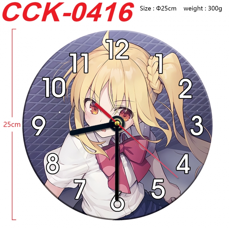 BOCCHI THE ROCK!  Anime peripheral printed full-color wall clock 25cm  CCK-0416