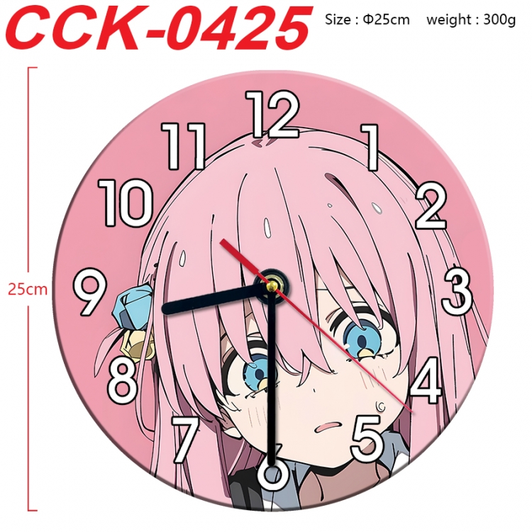 BOCCHI THE ROCK!  Anime peripheral printed full-color wall clock 25cm CCK-0425