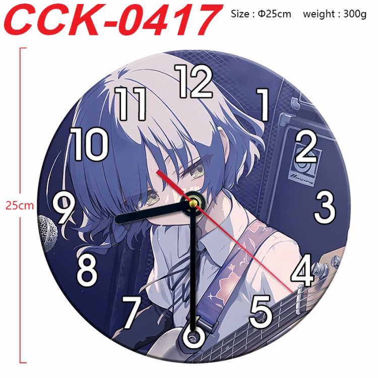 BOCCHI THE ROCK!  Anime peripheral printed full-color wall clock 25cm  CCK-0417