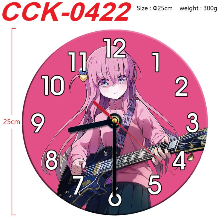 BOCCHI THE ROCK!  Anime peripheral printed full-color wall clock 25cm CCK-0422