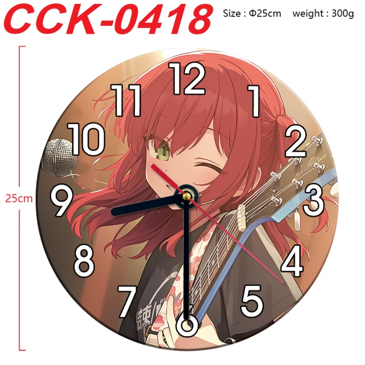 BOCCHI THE ROCK!  Anime peripheral printed full-color wall clock 25cm  CCK-0418