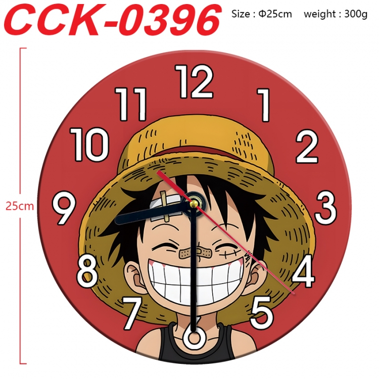 One Piece Anime peripheral printed full-color wall clock 25cm CCK-0396