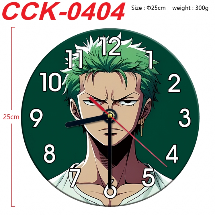 One Piece Anime peripheral printed full-color wall clock 25cm CCK-0404