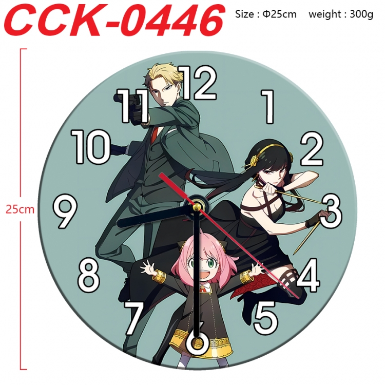 SPY×FAMILY Anime peripheral printed full-color wall clock 25cm CCK-0446