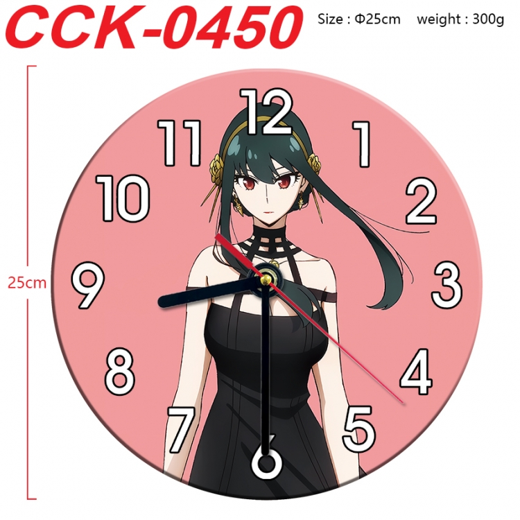 SPY×FAMILY Anime peripheral printed full-color wall clock 25cm  CCK-0450