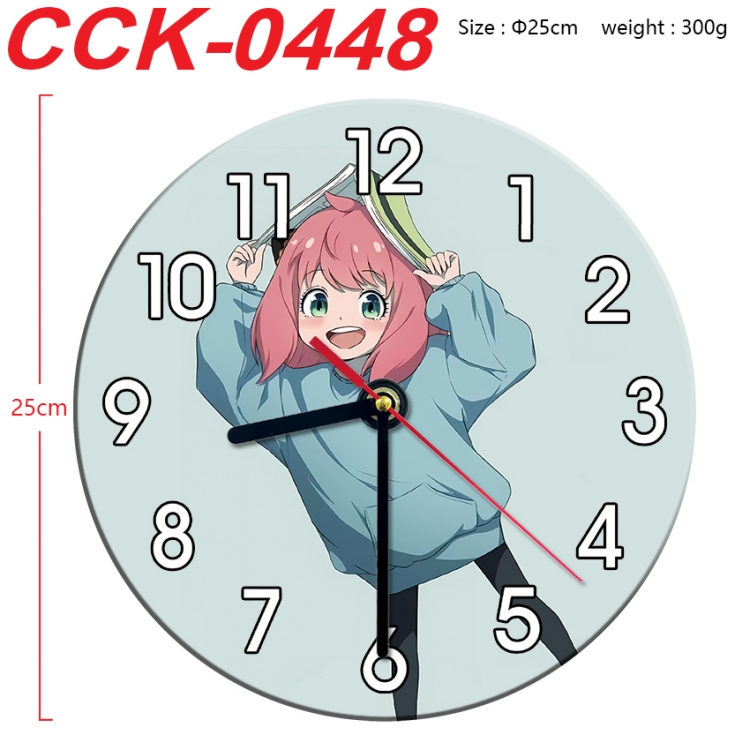 SPY×FAMILY Anime peripheral printed full-color wall clock 25cm CCK-0448