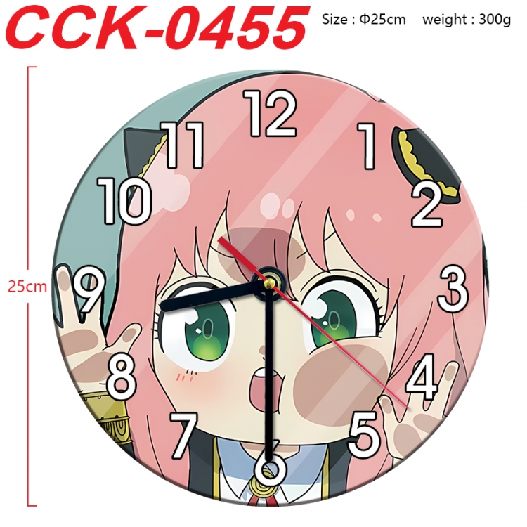 SPY×FAMILY Anime peripheral printed full-color wall clock 25cm CCK-0455