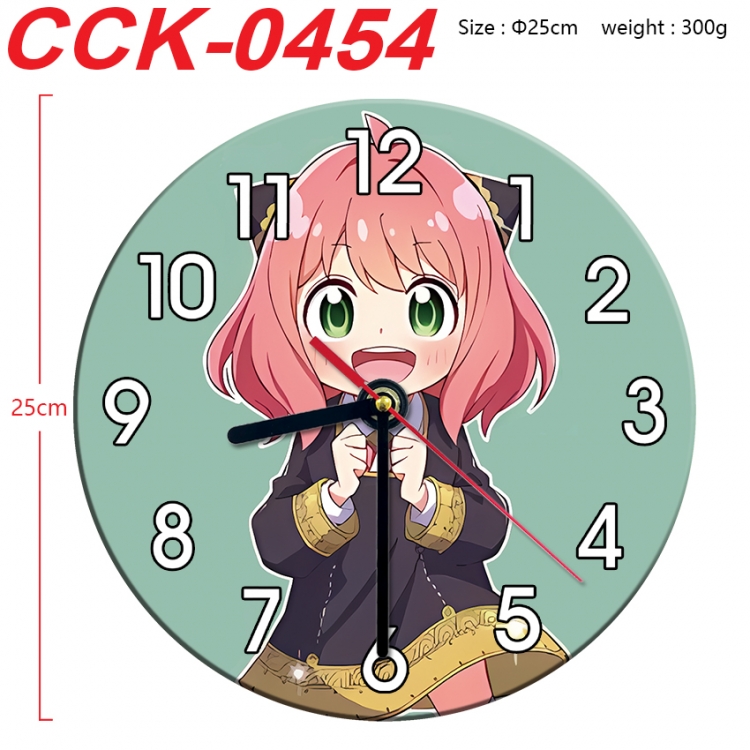 SPY×FAMILY Anime peripheral printed full-color wall clock 25cm CCK-0454