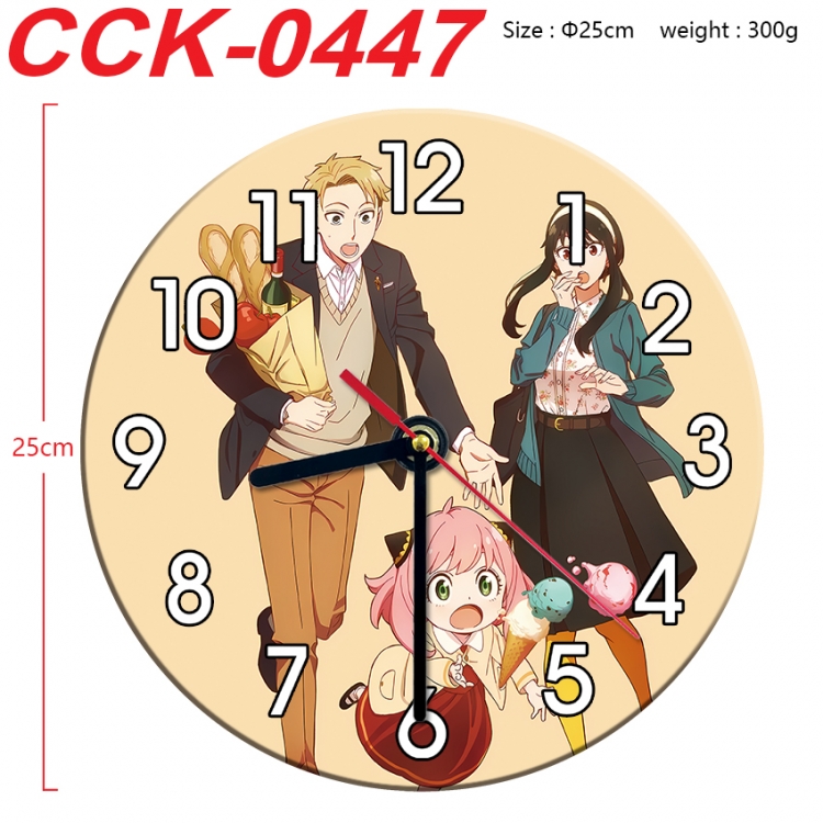 SPY×FAMILY Anime peripheral printed full-color wall clock 25cm CCK-0447