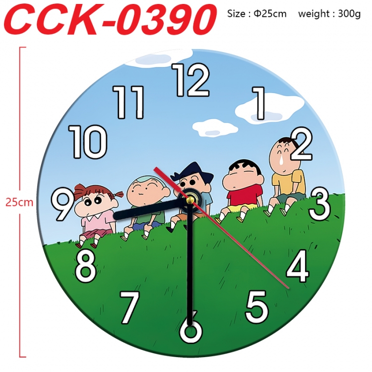 CrayonShin Anime peripheral printed full-color wall clock 25cm CCK-0390