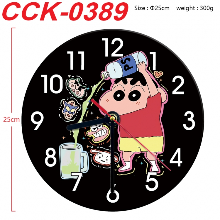 CrayonShin Anime peripheral printed full-color wall clock 25cm  CCK-0389