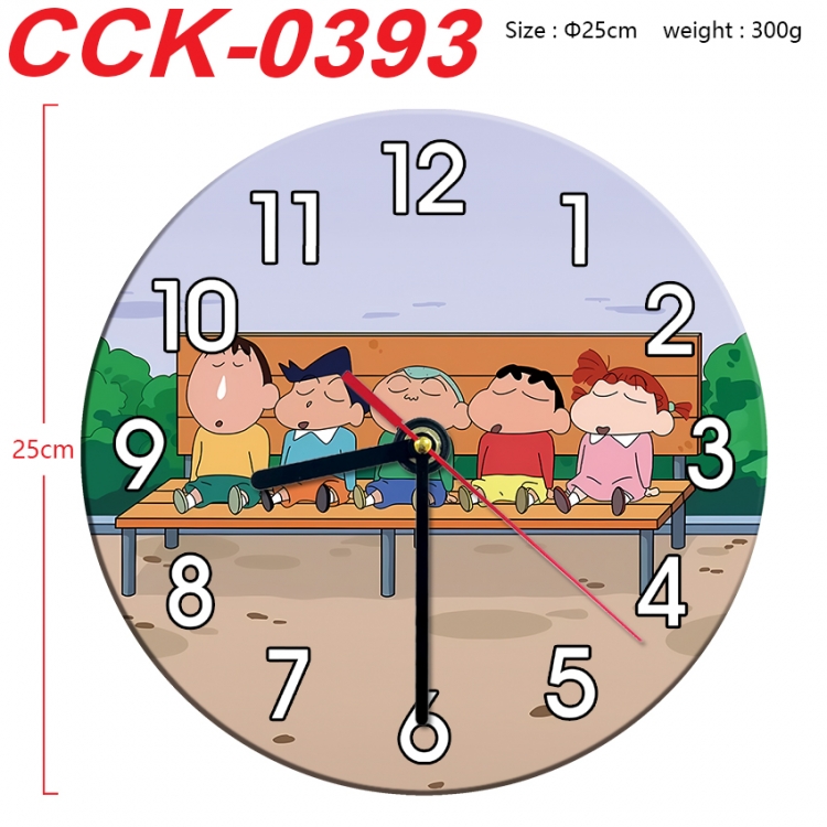 CrayonShin Anime peripheral printed full-color wall clock 25cm CCK-0393