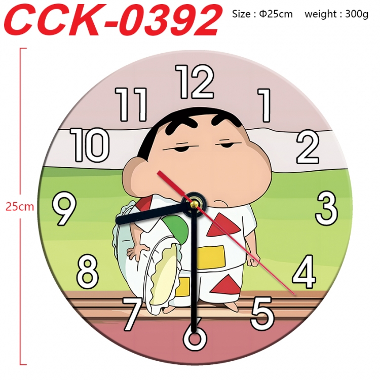 CrayonShin Anime peripheral printed full-color wall clock 25cmCCK-0392