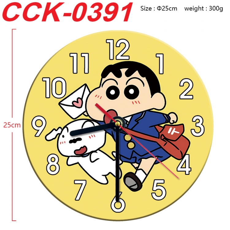 CrayonShin Anime peripheral printed full-color wall clock 25cmCCK-0391