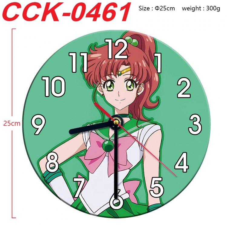 sailormoon Anime peripheral printed full-color wall clock 25cm  CCK-0461