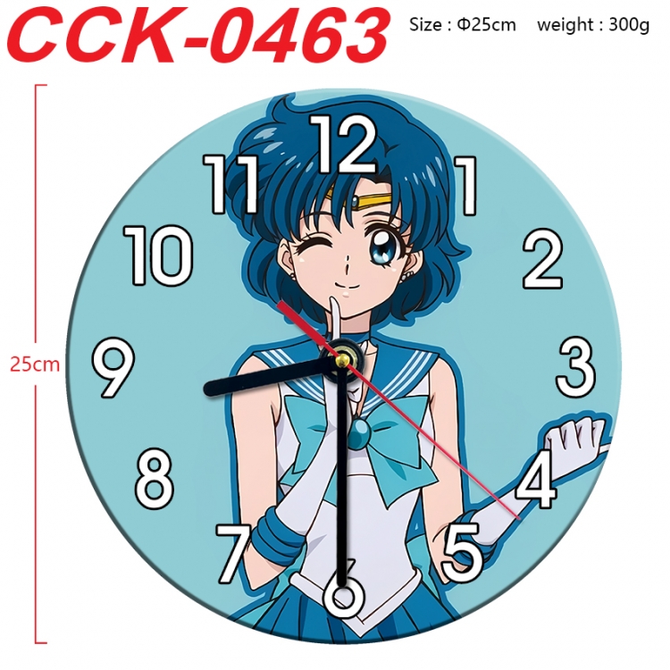 sailormoon Anime peripheral printed full-color wall clock 25cm CCK-0463