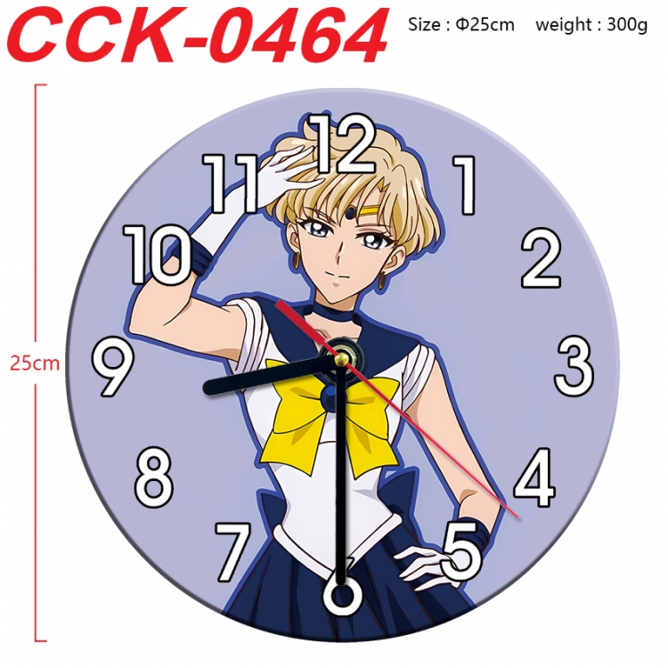 sailormoon Anime peripheral printed full-color wall clock 25cm  CCK-0464