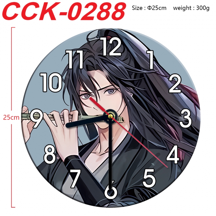 The wizard of the de Anime peripheral printed full-color wall clock 25cm CCK-0288