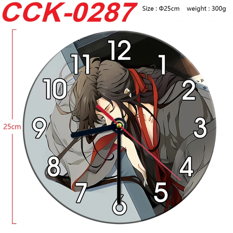 The wizard of the de Anime peripheral printed full-color wall clock 25cm CCK-0287