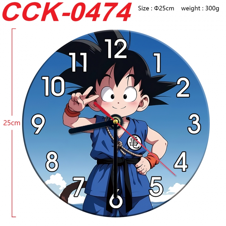 DRAGON BALL Anime peripheral printed full-color wall clock 25cm CCK-0474