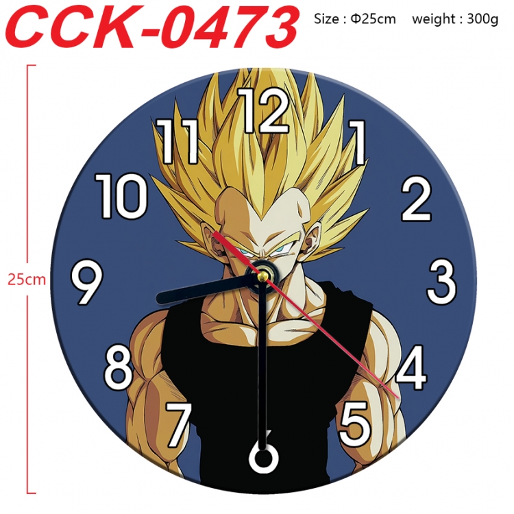 DRAGON BALL Anime peripheral printed full-color wall clock 25cm CCK-0473