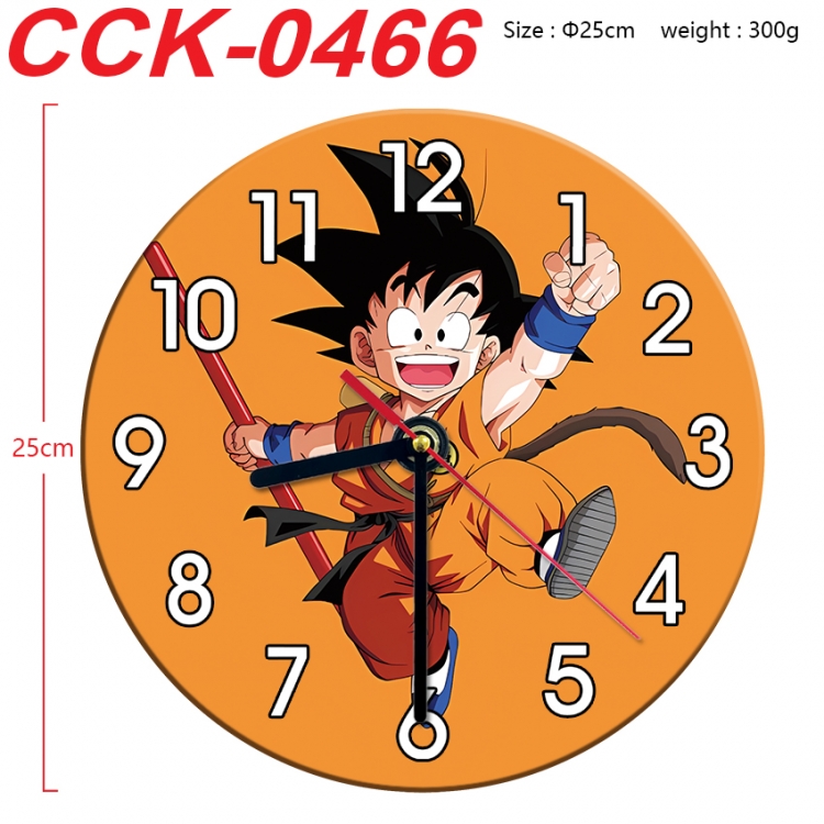 DRAGON BALL Anime peripheral printed full-color wall clock 25cm CCK-0466