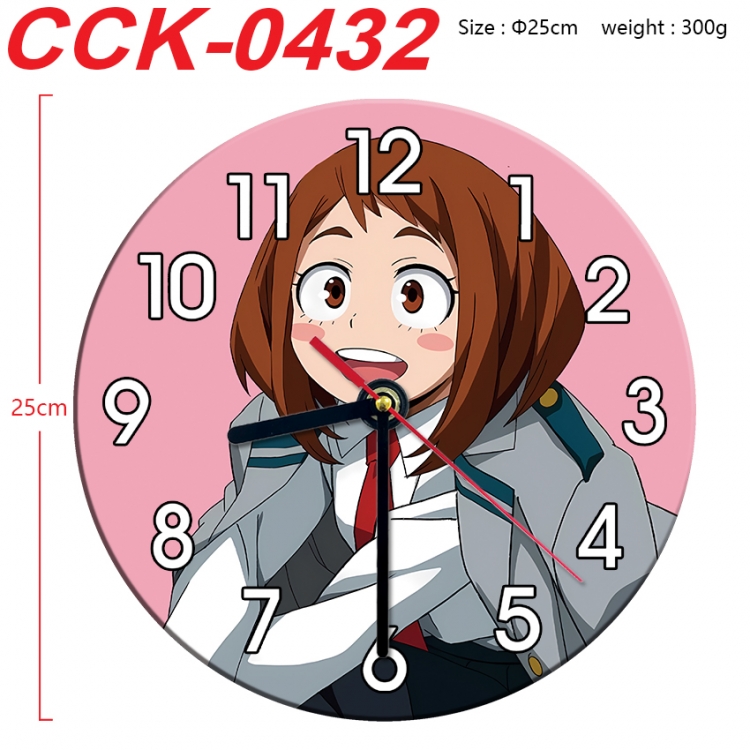 My Hero Academia Anime peripheral printed full-color wall clock 25cm CCK-0432