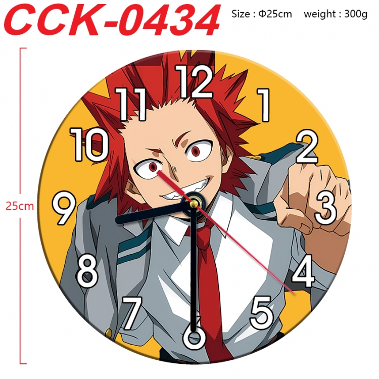 My Hero Academia Anime peripheral printed full-color wall clock 25cm CCK-0434