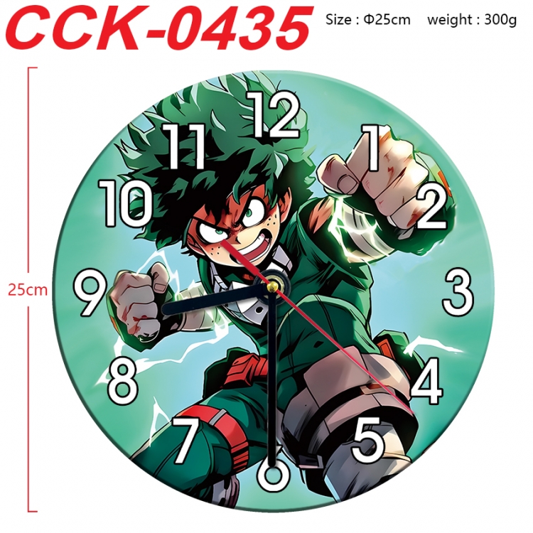 My Hero Academia Anime peripheral printed full-color wall clock 25cm CCK-0435