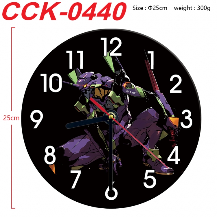 EVA Anime peripheral printed full-color wall clock 25cm CCK-0440