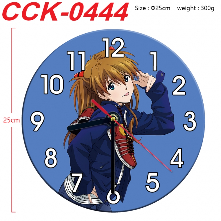 EVA Anime peripheral printed full-color wall clock 25cm  CCK-0444