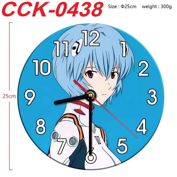 EVA Anime peripheral printed full-color wall clock 25cm CCK-0438