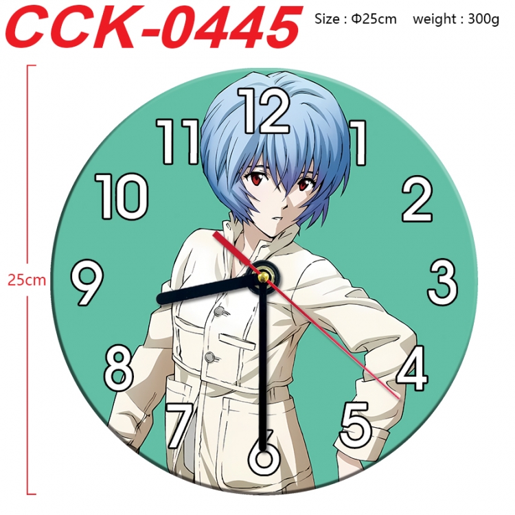 EVA Anime peripheral printed full-color wall clock 25cm  CCK-0445