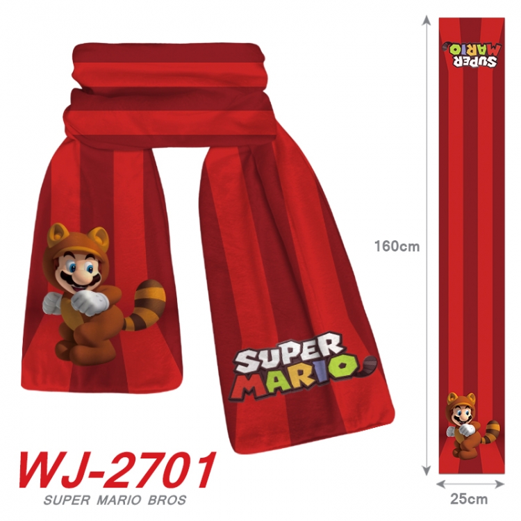 Super Mario Anime Plush Impression Scarf Neck 25x160cm WJ-2701